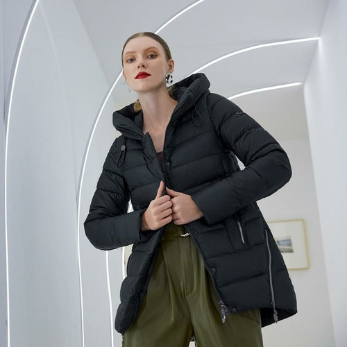 Parka Donna con Cappuccio – Giubbotto Invernale Caldo e Casual