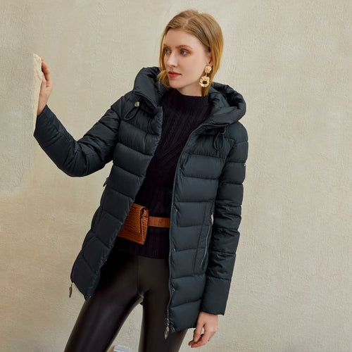 Parka Donna con Cappuccio – Giubbotto Invernale Caldo e Casual