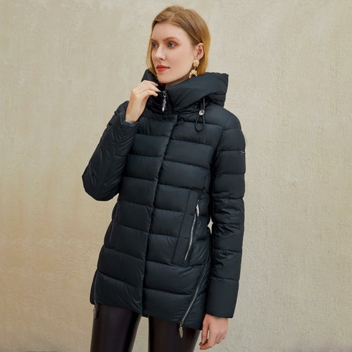 Parka Donna con Cappuccio – Giubbotto Invernale Caldo e Casual