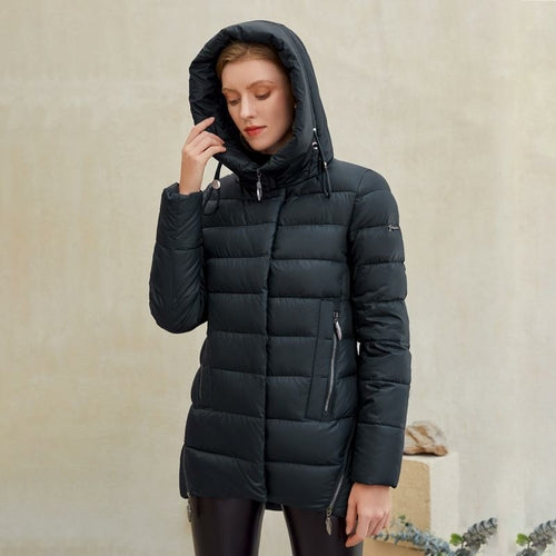 Parka Donna con Cappuccio – Giubbotto Invernale Caldo e Casual