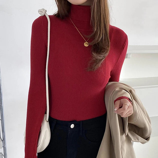 Maglione Collo Alto Donna in Cashmere – Pullover Morbido