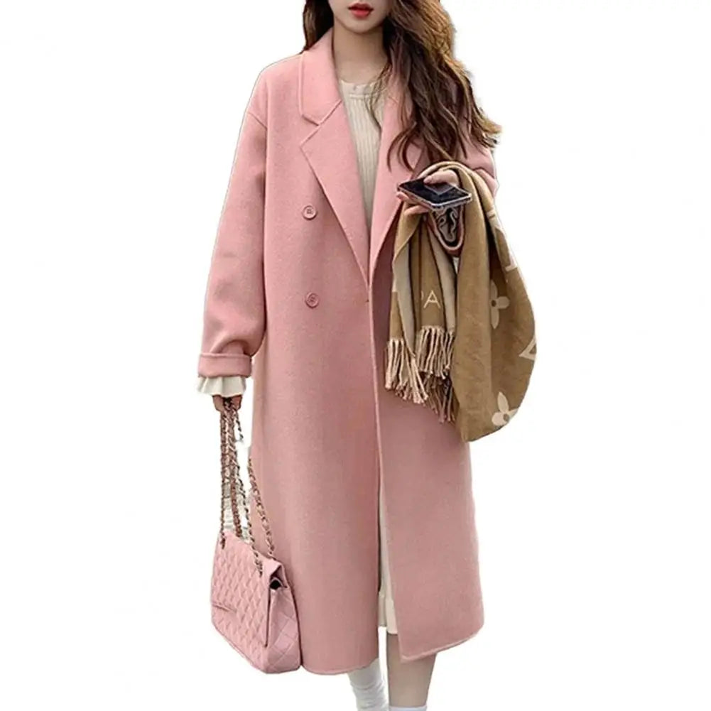 Trench Doppiopetto Donna – Cappotto Lungo Invernale Elegante
