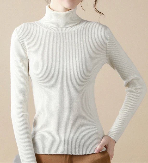 Maglione Collo Alto Donna in Cashmere – Pullover Morbido