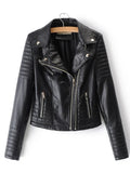 Giacca Slim in Ecopelle con Cerniera – High Street