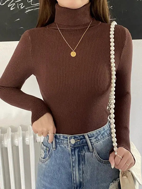 Maglione Collo Alto Donna in Cashmere – Pullover Morbido
