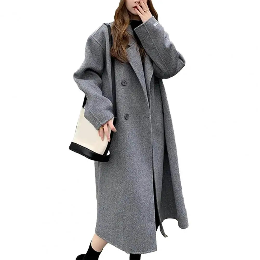 Trench Doppiopetto Donna – Cappotto Lungo Invernale Elegante
