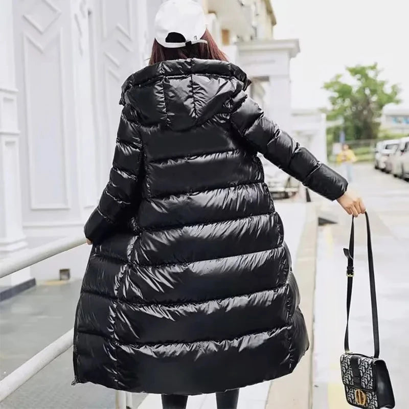 Parka Lungo Invernale Impermeabile con Cappuccio