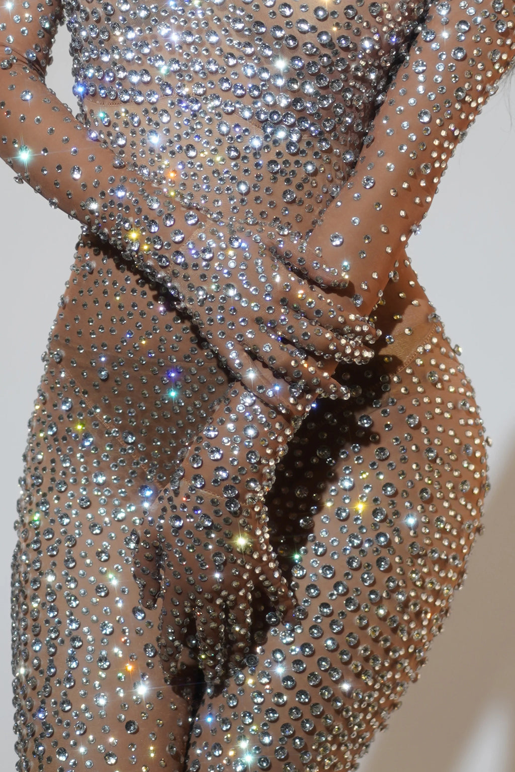 Tuta con Strass Donna – Costume Ballo Discoteca Lusso