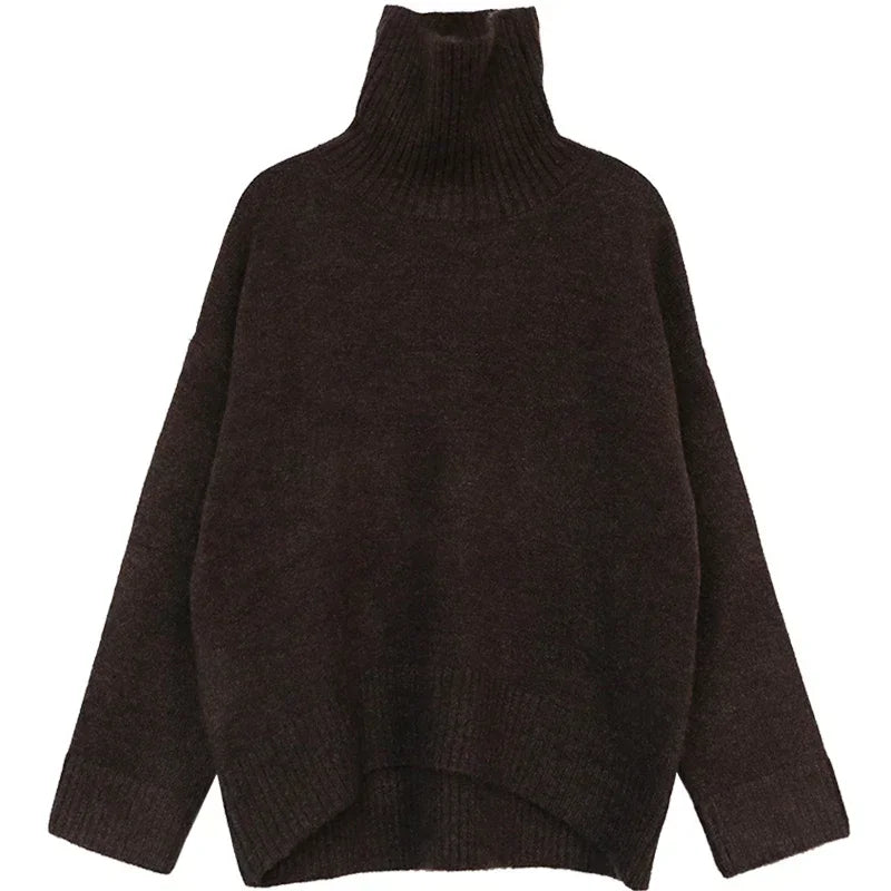 Maglione Dolcevita Donna Coreano Pullover Caldo