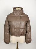 Parka Invernale Donna in Ecopelle Nera – Giacca Calda
