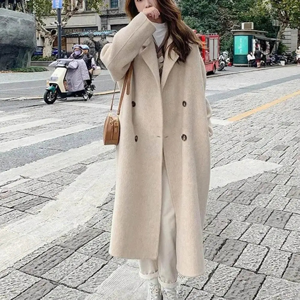 Trench Doppiopetto Donna – Cappotto Lungo Invernale Elegante