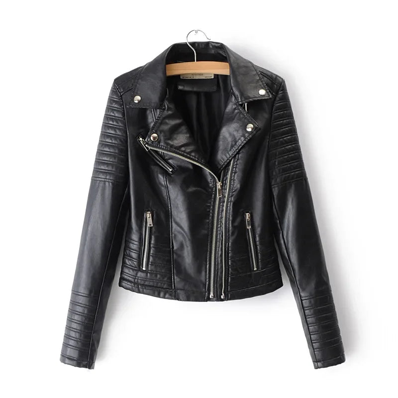 Giacca Slim in Ecopelle con Cerniera – High Street
