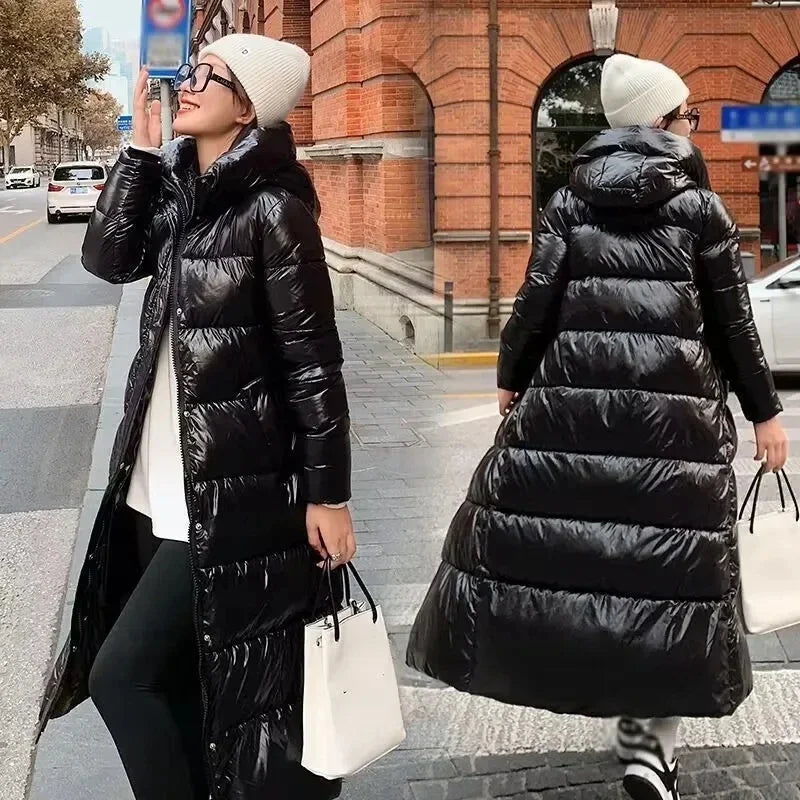 Parka Lungo Invernale Impermeabile con Cappuccio