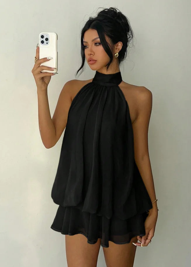 Abito Estivo con Schiena Scoperta e Vita Annodata – Slim Fit