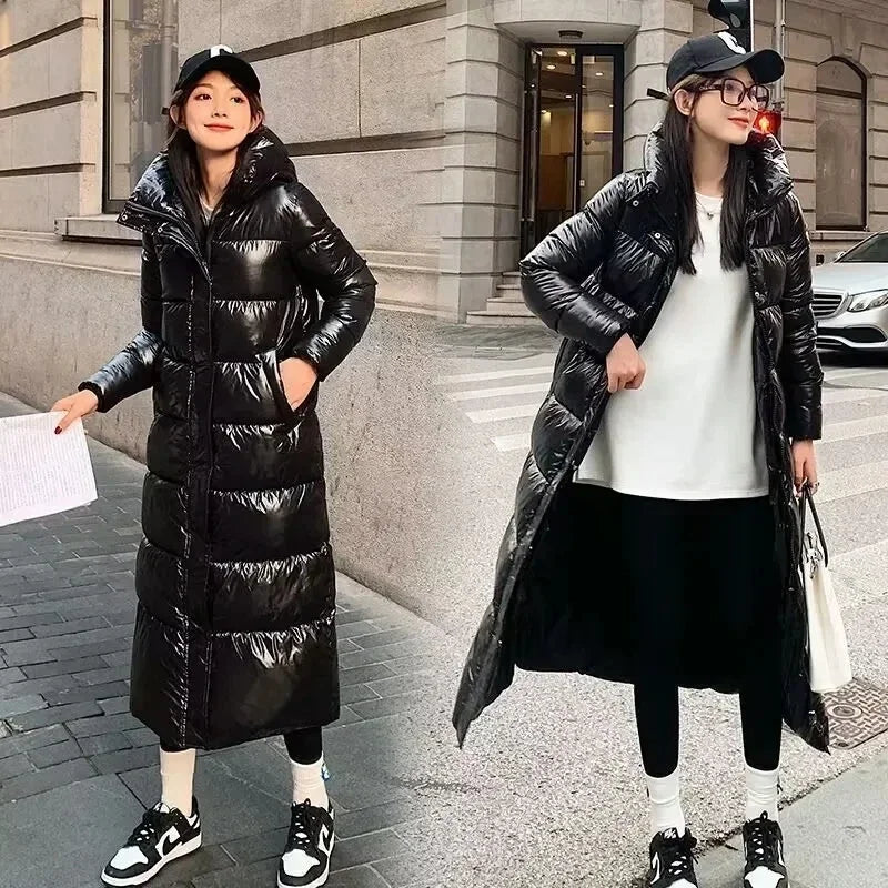 Parka Lungo Invernale Impermeabile con Cappuccio