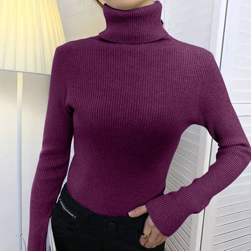 Maglione Collo Alto Donna in Cashmere – Pullover Morbido