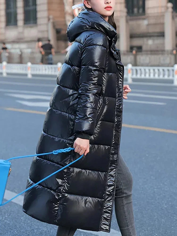 Parka Lungo Invernale Impermeabile con Cappuccio