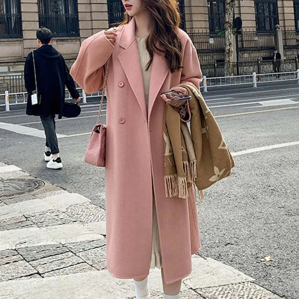 Trench Doppiopetto Donna – Cappotto Lungo Invernale Elegante