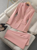 2 pezzi set temperamento da donna abito a maniche lunghe pantaloni casual moda abiti da lavoro sottili per eventi di lavoro pendolari d'affari