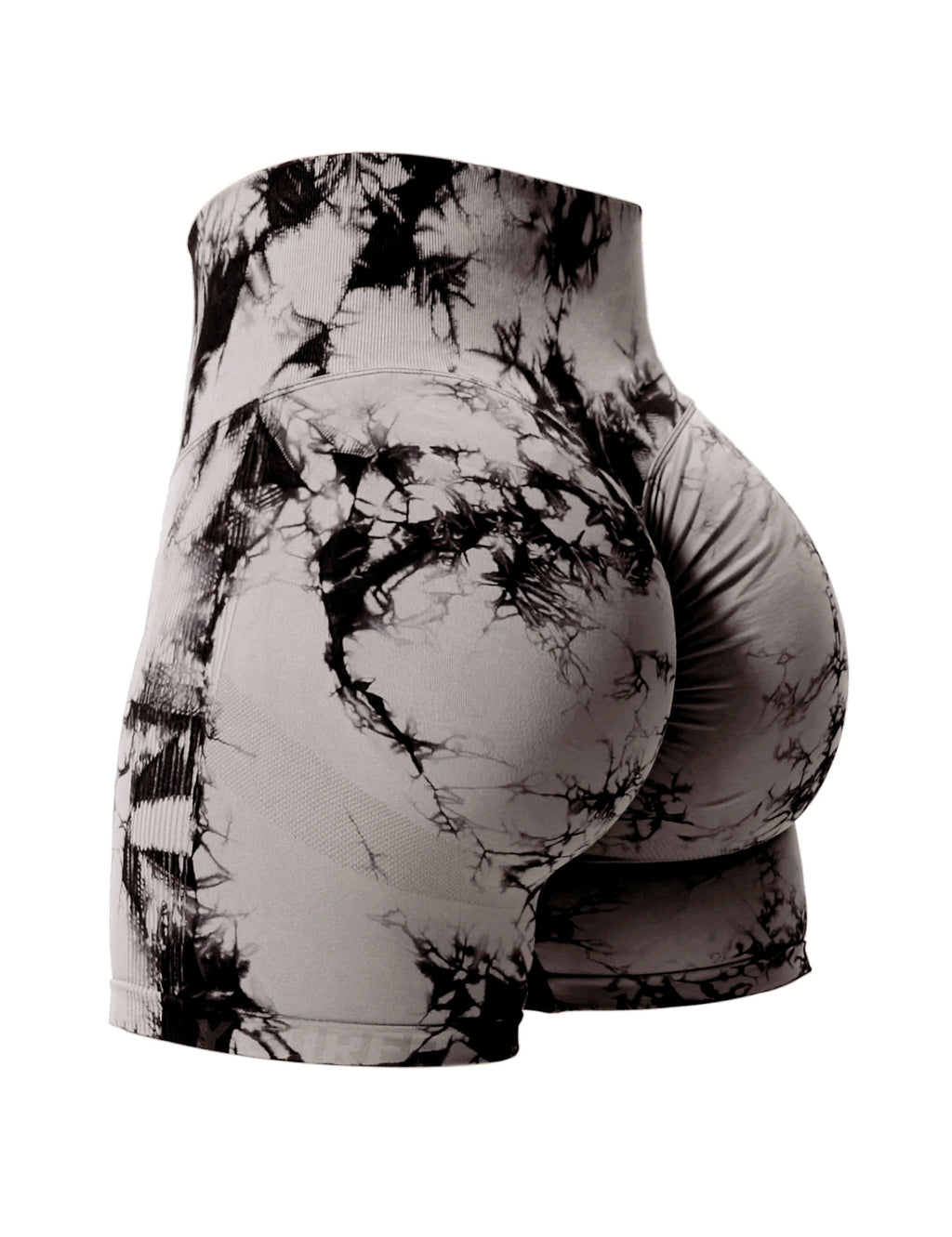 2 pezzi Tie Dye Butt Lifting Pantaloncini da palestra sexy Donna Skinny Stretch Pantaloncini sportivi a vita alta Casual senza cuciture