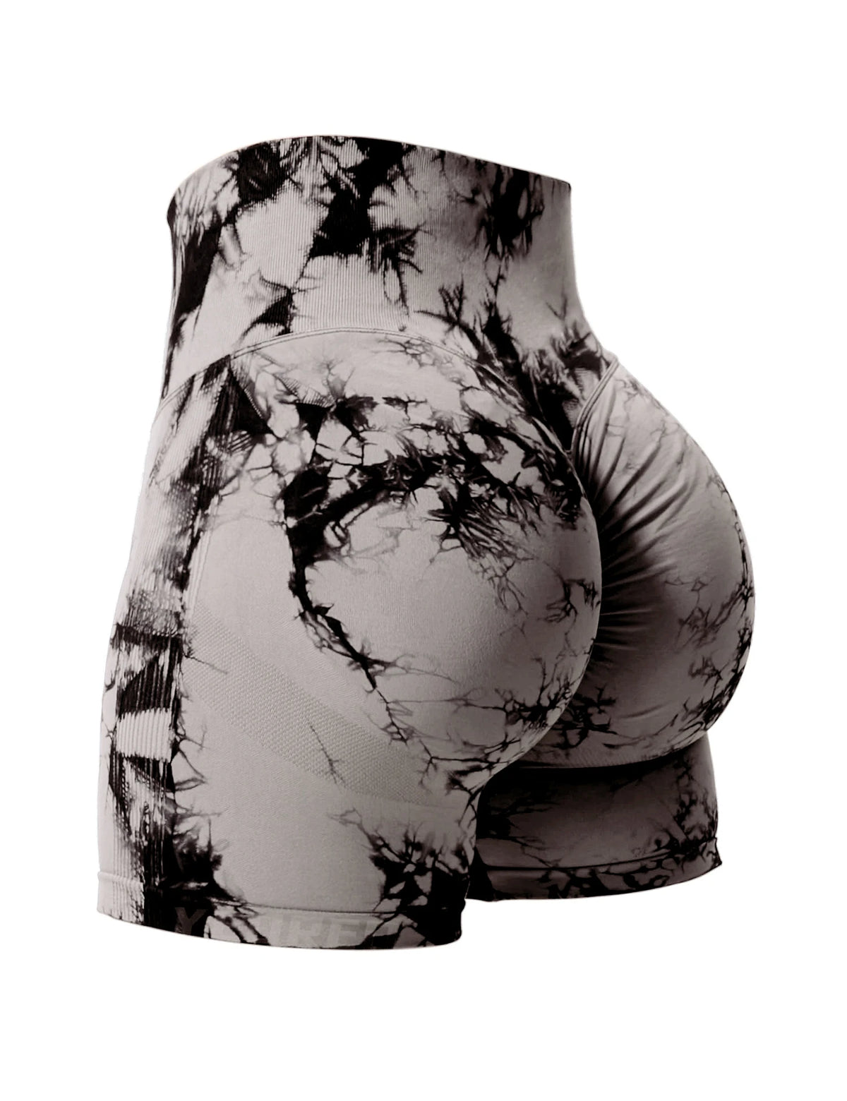 2 pezzi Tie Dye Butt Lifting Pantaloncini da palestra sexy Donna Skinny Stretch Pantaloncini sportivi a vita alta Casual senza cuciture