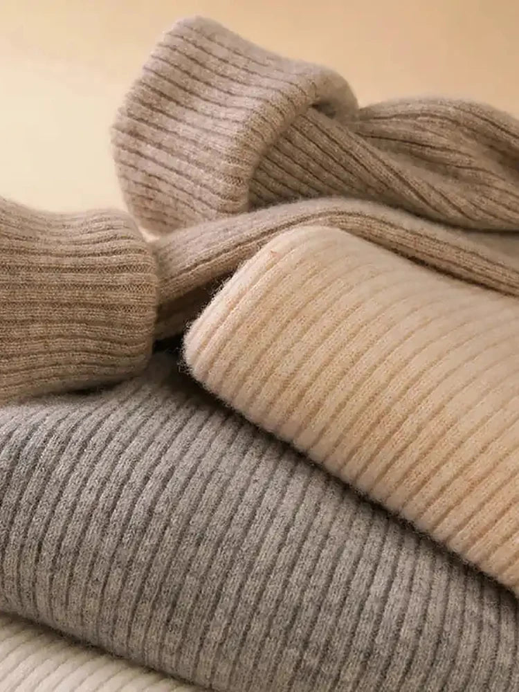 Maglione Collo Alto Donna in Cashmere – Pullover Morbido