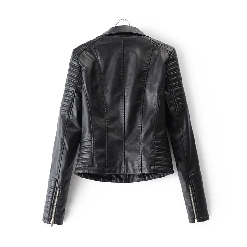 Giacca Slim in Ecopelle con Cerniera – High Street