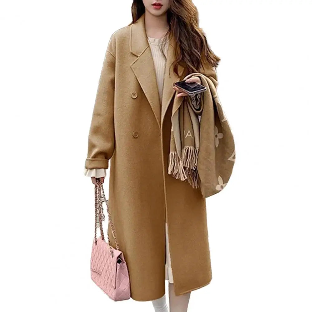 Trench Doppiopetto Donna – Cappotto Lungo Invernale Elegante