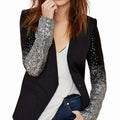 Blazer Donna con Maniche Paillettes – Giacca Elegante Glitter Party Sera Natale 2026 - Veyla