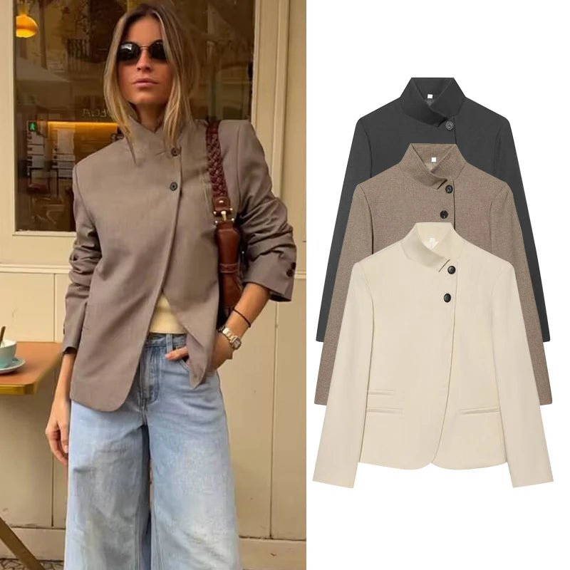 Blazer Donna Elegante – Giacca Streetwear Primavera Estate per Viaggio e Ufficio - Veyla