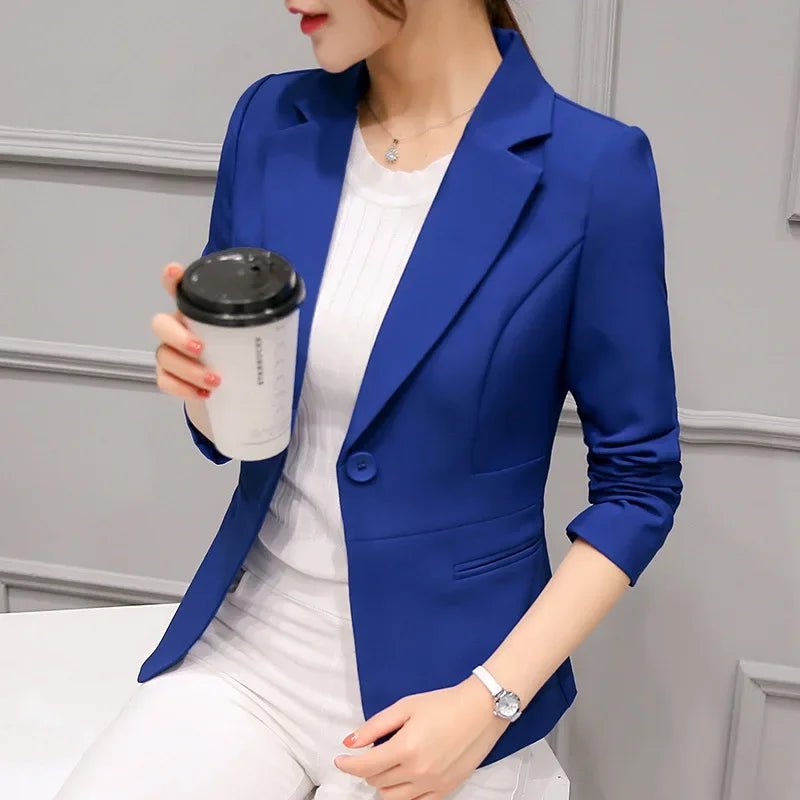 Blazer Donna Rosso Slim Fit – Giacca Elegante con Tasche per Ufficio 2025 - Veyla