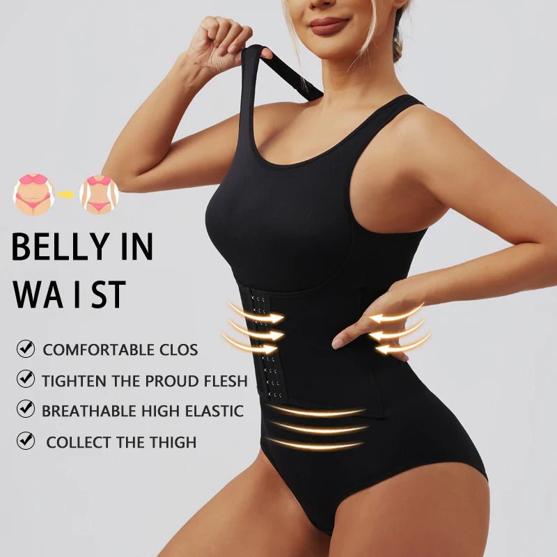 Body Shapewear Donna con Cerniera – Guaina Modellante Vita e Pancia Controllo - Veyla