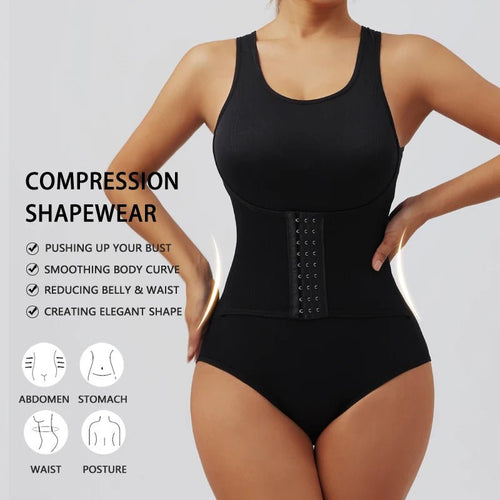 Body Shapewear Donna con Cerniera – Guaina Modellante Vita e Pancia Controllo - Veyla