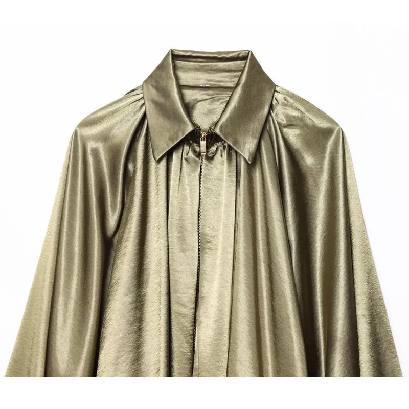 Bomber Oversize con Volant – Capispalla Donna - Veyla