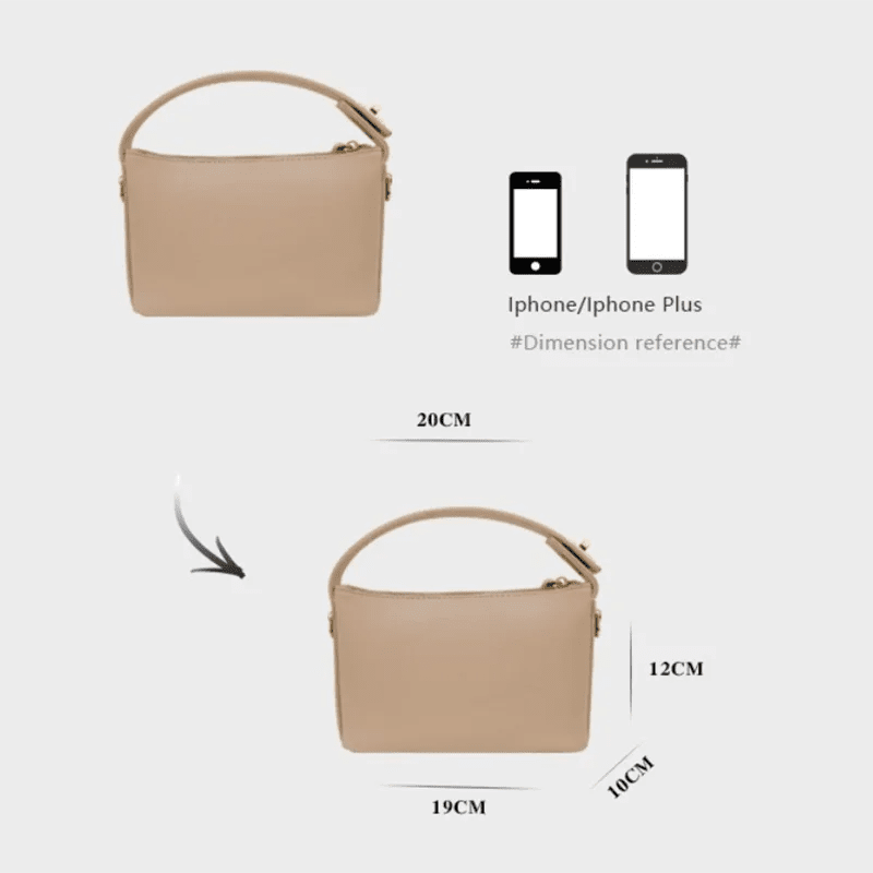 Borsa a Mano Nera in Ecopelle Texture Litchi – Dettagli Oro - Veyla