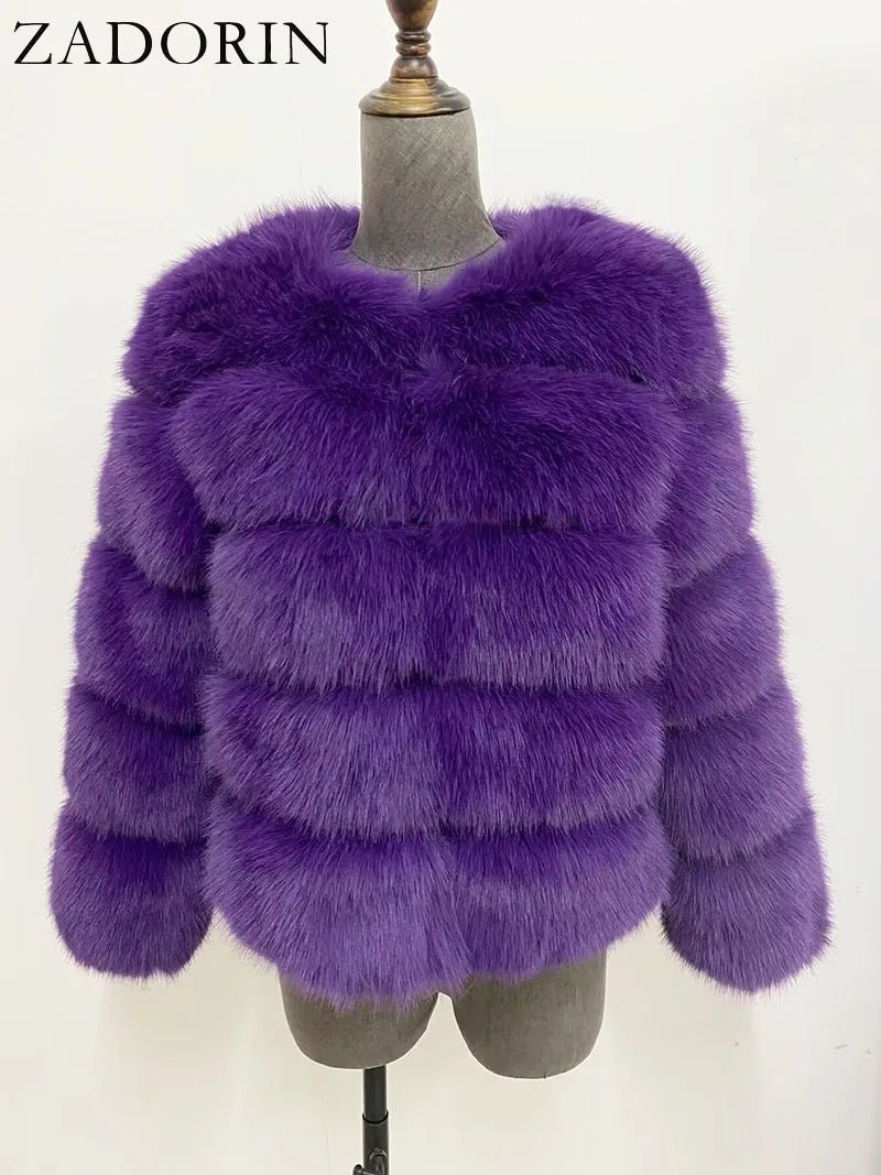Cappotto in Pelliccia Sintetica Donna – Fluffy Elegante Invernale - Veyla