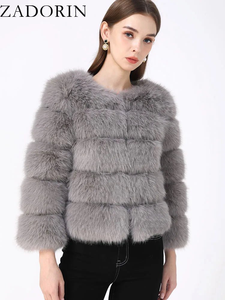 Cappotto in Pelliccia Sintetica Donna – Fluffy Elegante Invernale - Veyla