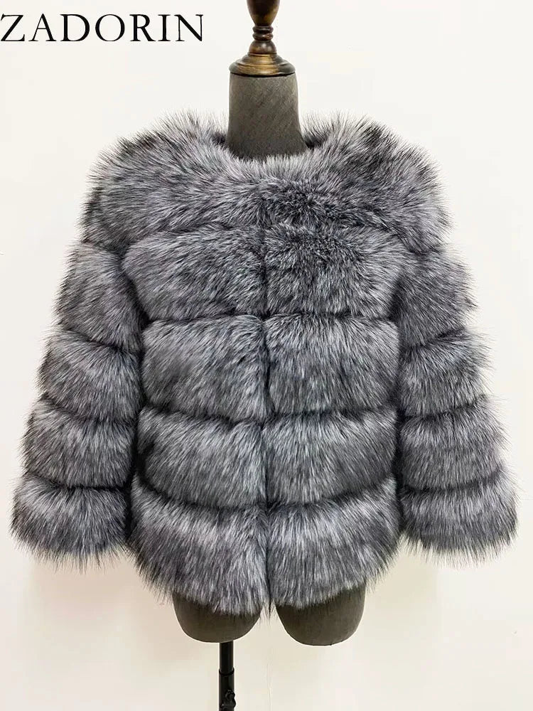 Cappotto in Pelliccia Sintetica Donna – Fluffy Elegante Invernale - Veyla