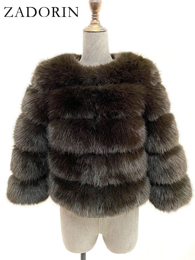 Cappotto in Pelliccia Sintetica Donna – Fluffy Elegante Invernale - Veyla