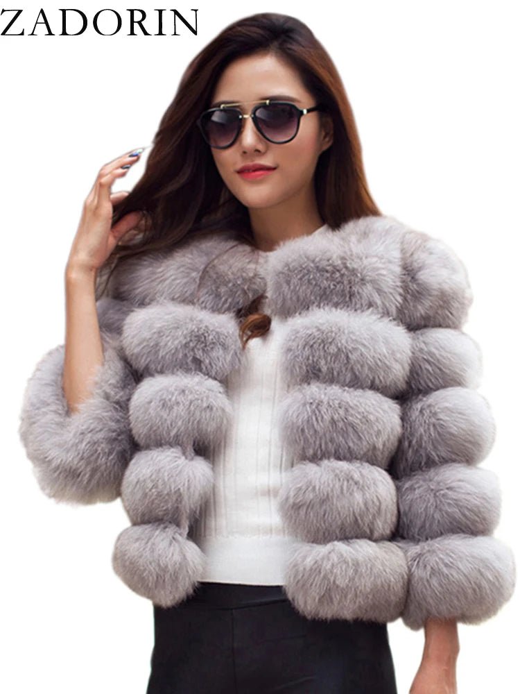 Cappotto in Pelliccia Sintetica Donna – Fluffy Elegante Invernale - Veyla