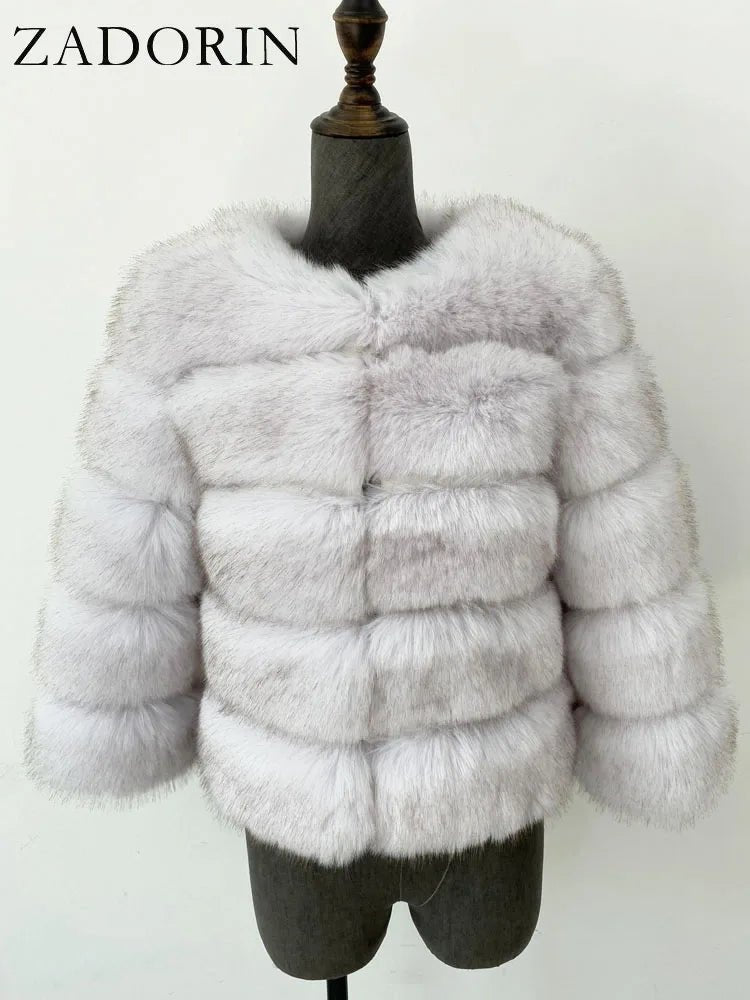 Cappotto in Pelliccia Sintetica Donna – Fluffy Elegante Invernale - Veyla
