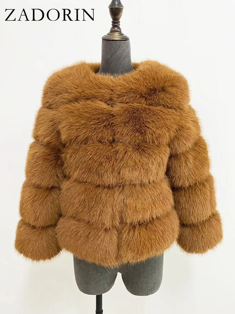 Cappotto in Pelliccia Sintetica Donna – Fluffy Elegante Invernale - Veyla
