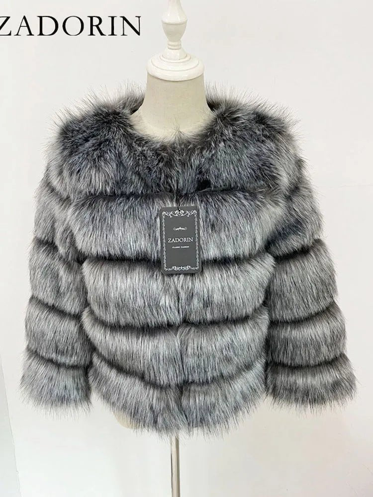 Cappotto in Pelliccia Sintetica Donna – Fluffy Elegante Invernale - Veyla
