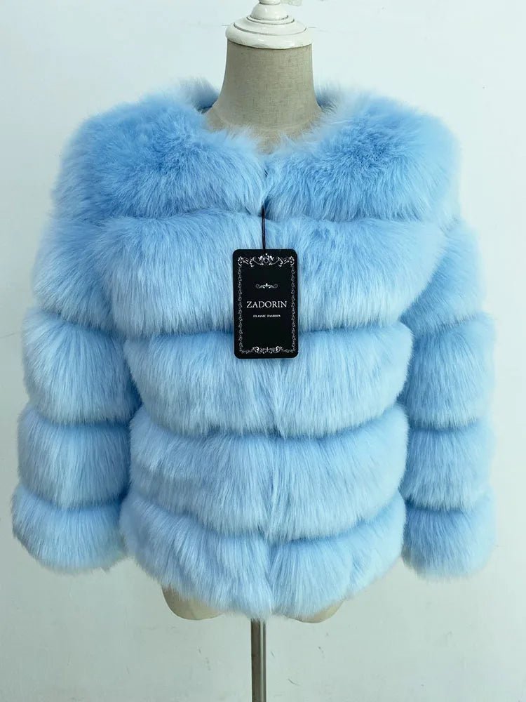 Cappotto in Pelliccia Sintetica Donna – Fluffy Elegante Invernale - Veyla