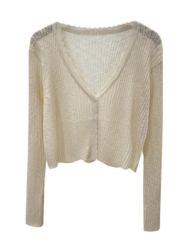 Cardigan Donna Estivo in Seta Ghiaccio – Protezione UV Leggero con Gonna a Strati - Veyla