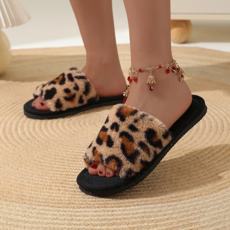 Ciabatte Donna in Cotone Peluche – Pantofole Calde Leggere EVA Antiscivolo Autunno Inverno - Veyla