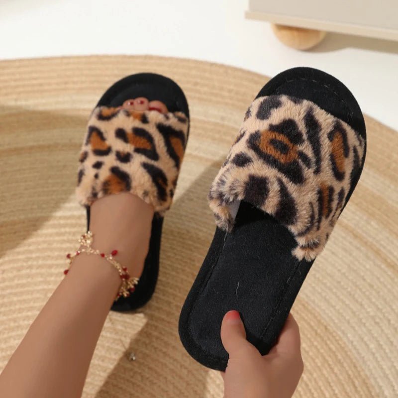 Ciabatte Donna in Cotone Peluche – Pantofole Calde Leggere EVA Antiscivolo Autunno Inverno - Veyla
