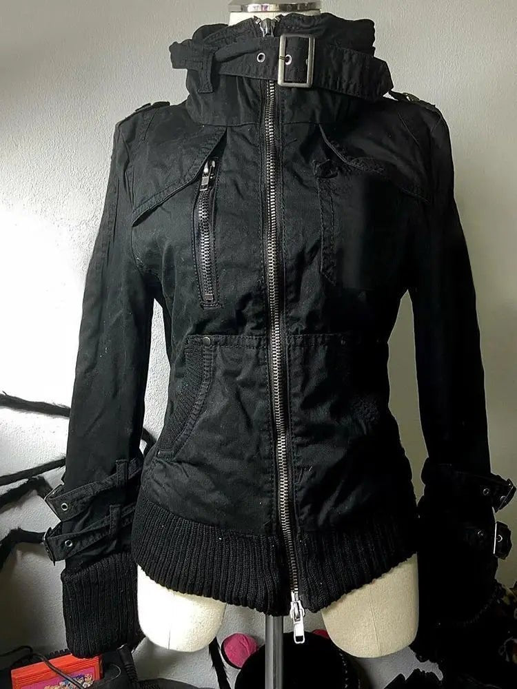 Giacca Donna Pelliccia Sintetica Retro – Parka Harajuku Vintage Americano Gothic Punk 2026 - Veyla