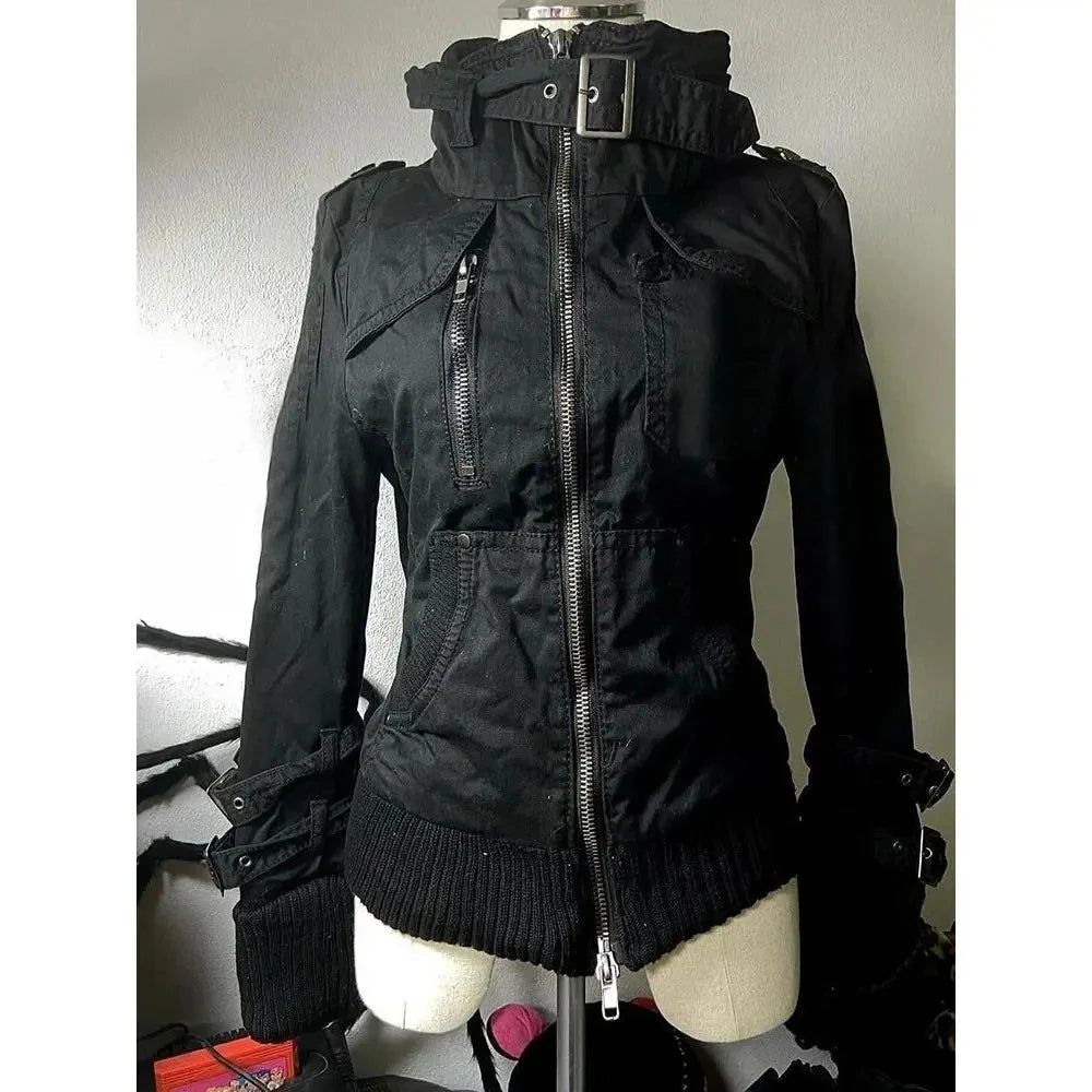 Giacca Donna Pelliccia Sintetica Retro – Parka Harajuku Vintage Americano Gothic Punk 2026 - Veyla