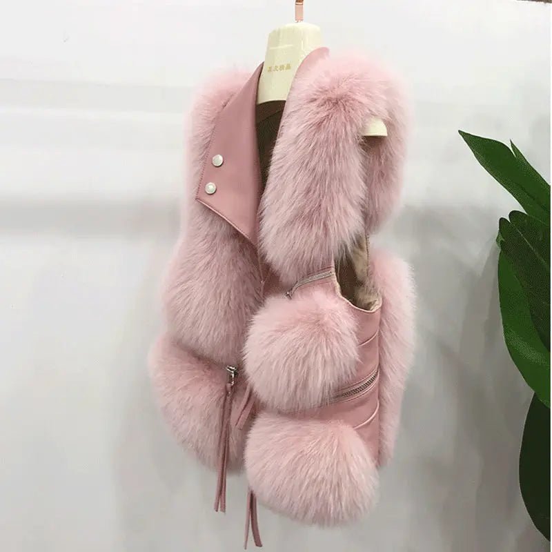 Gilet Corto in Pelliccia Sintetica – Stile Coreano - Veyla